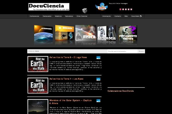 docuciencia.es site used Videoelements