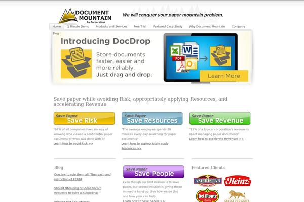 documentmountain.com site used Cubit