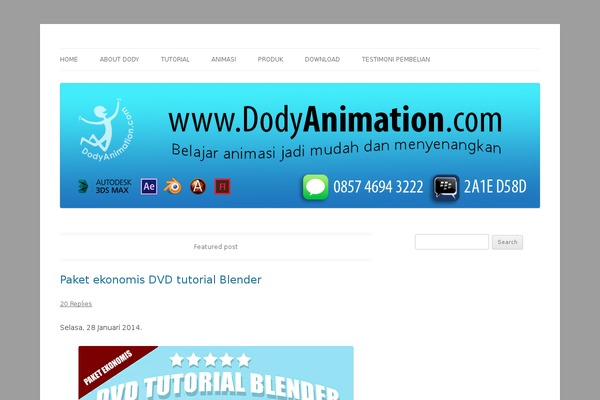 WordPress website example screenshot