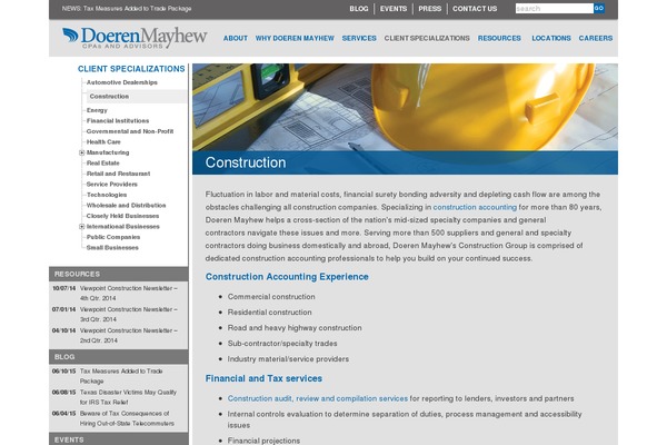 doerenmayhewconstructionservices.com site used Doeren-mayhew