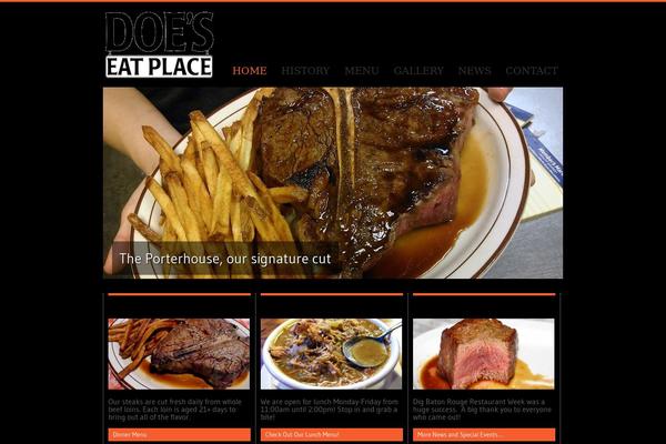 BBQ theme site design template sample
