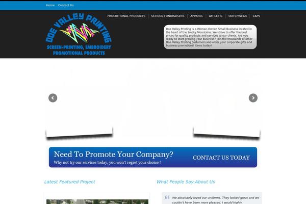 doevalleyprinting.com site used Doevalley