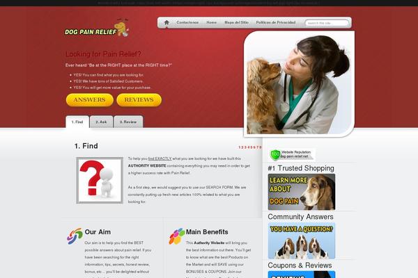 dog-pain-relief.net site used Mainsite