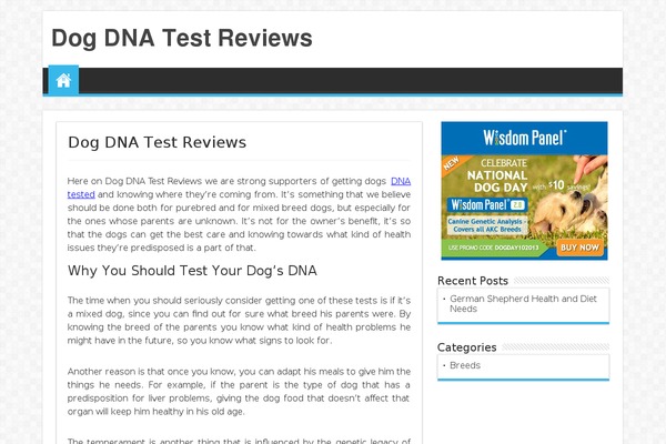 WordPress website example screenshot