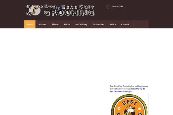 Pets-grooming theme site design template sample