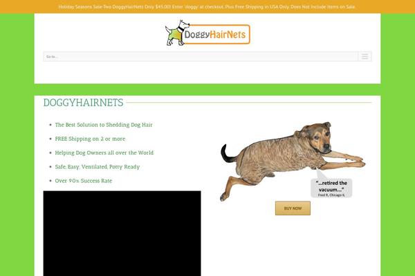 doggyhairnets.com site used Avada