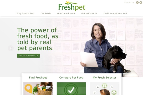 dognation.co site used Freshpet