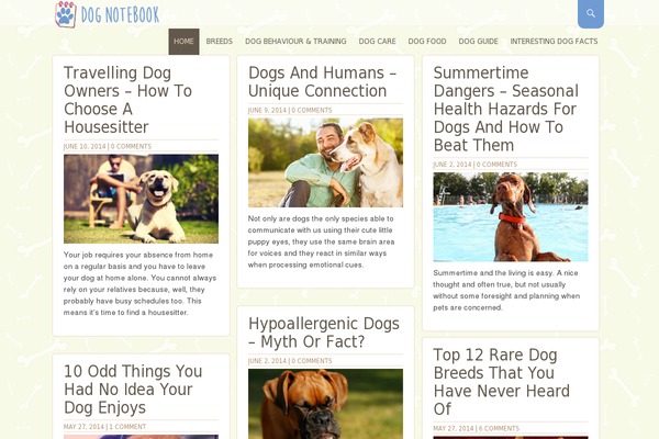 dognotebook.com site used Beanopastel