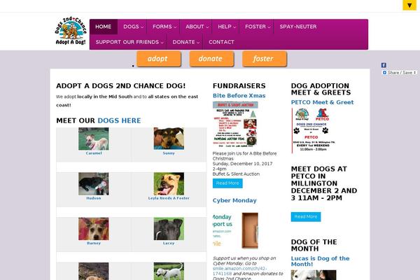 dogs2ndchance.org site used GeneratePress