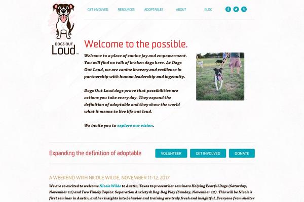dogsoutloud.org site used Dol-theme