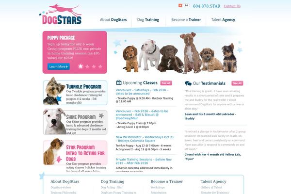 dogstars.ca site used Dogstars