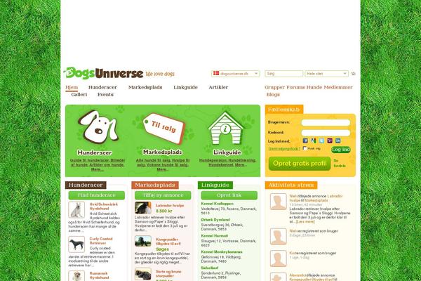 dogsuniverse.dk site used Dogsuniverse