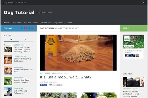 Hueman theme site design template sample