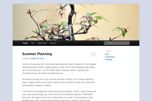 Twenty Eleven theme site design template sample