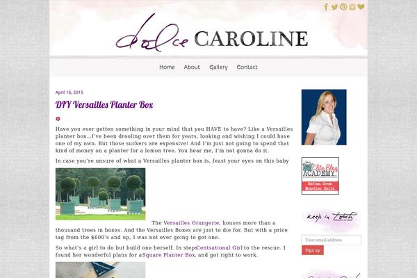 dolcecaroline.com site used Angiemakes-thekensie