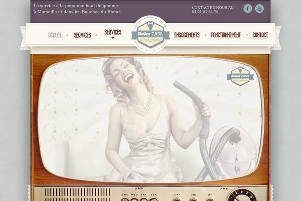 Retro theme site design template sample