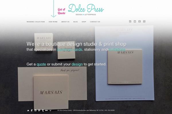 Dolce theme site design template sample