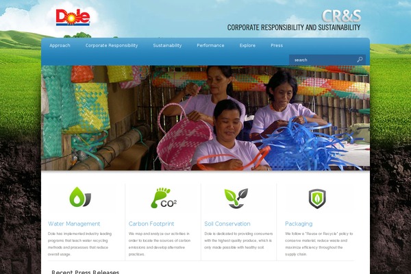 dolecrs.com site used Sustainability