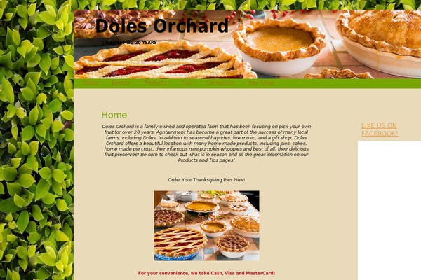 dolesorchard.com site used Organik