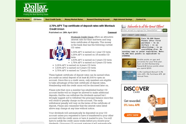 dollarbanker.com site used Bankdeals