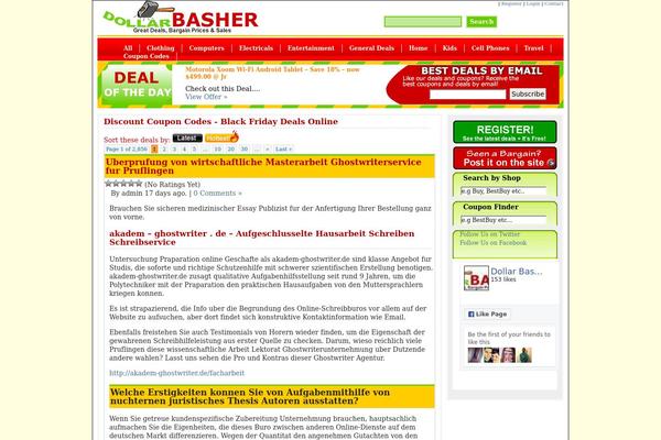 dollarbasher.com site used Dollar