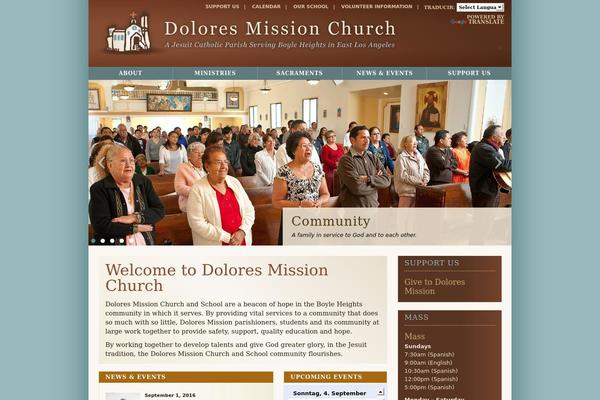 dolores-mission.org site used Schools