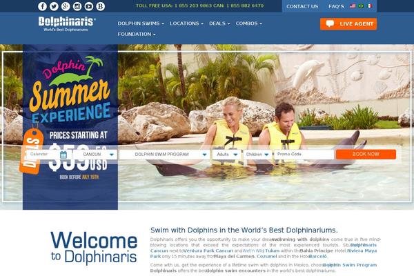 dolphinaris.com site used Dolphinaris