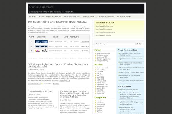 domain-anonym-registrieren.de site used Anonyme-domains