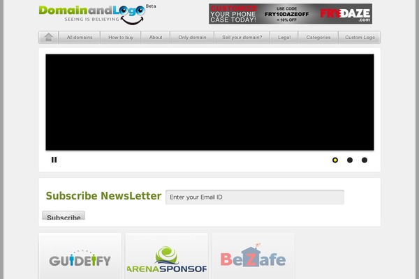 domainandlogo.com site used Logoanddesign