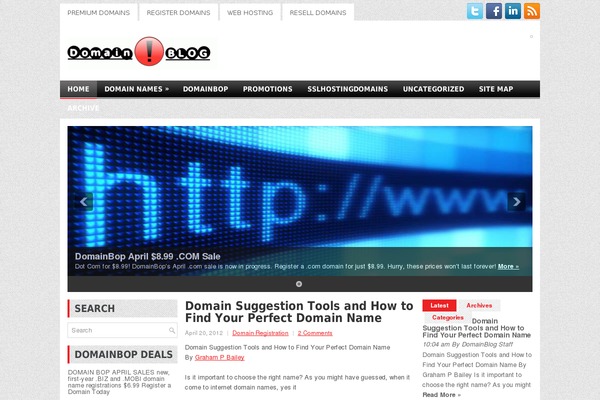 domainblog.us site used Techzilla