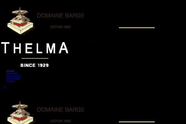 domainebarge.com site used Thelma