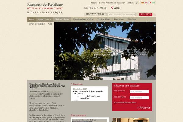 domainedebassilour.com site used Bassilour