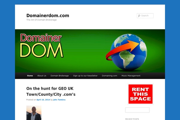 domainerdom.com site used Twenty Eleven