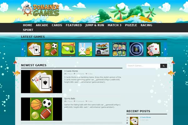 Gameking theme site design template sample