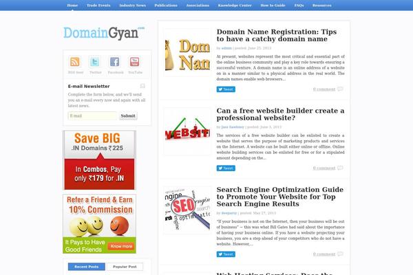 domaingyan.com site used Smartblog