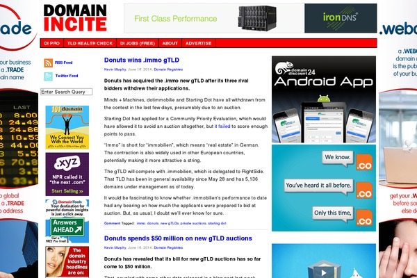 domainincite.com site used Testtheme