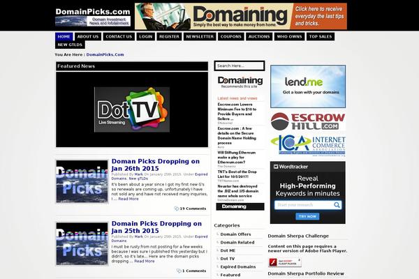 domainpicks.com site used Vibebox