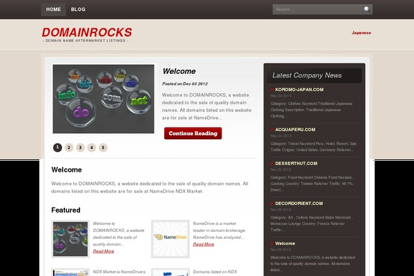 WordPress website example screenshot