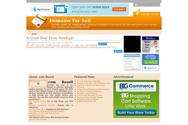 domainsforsell.com site used Orangemagazine