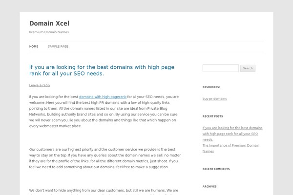 WordPress website example screenshot