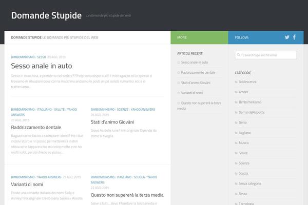 Hueman theme site design template sample