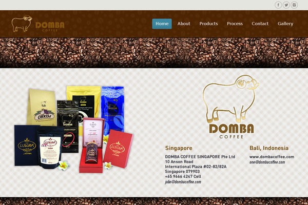 dombacoffee.com site used The7