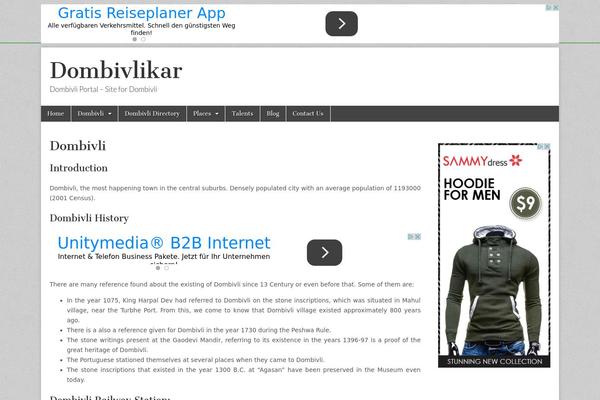Magazine Basic theme site design template sample
