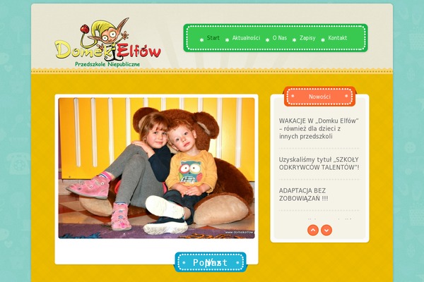 domekelfow.pl site used Alphabet-child