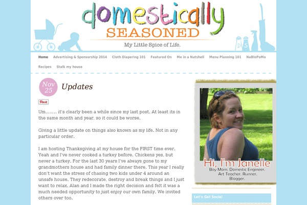 domesticallyseasoned.com site used Wordpressmom