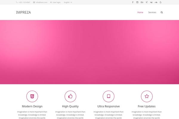 Cacoon theme site design template sample
