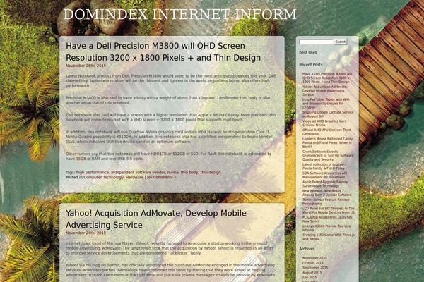 domindex.info site used Glossy Stylo