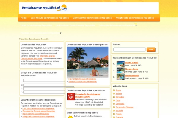 dominicaanse-republiek.nl site used Zonthema