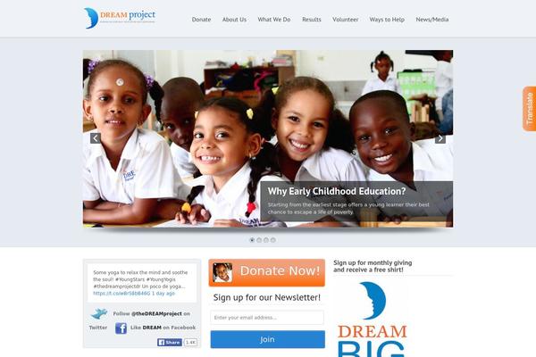 dominicandream.org site used Dreamproject