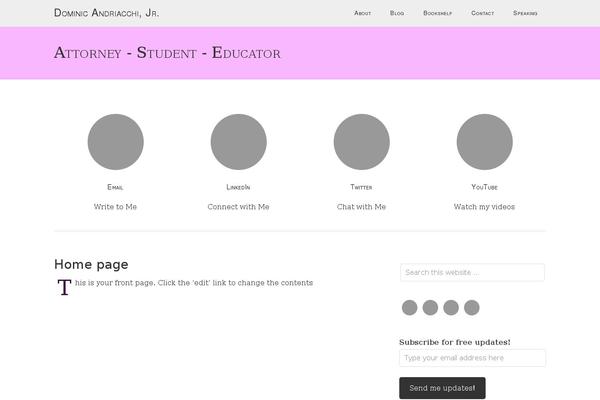Minimum Pro theme site design template sample